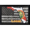 Florida Local USA Flag Morale Patch.2x3 Hook and Loop Patch.