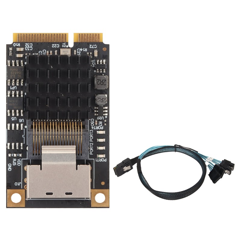 Mini PCIE Expansion Card 4 SATA 3.0 6Gb/s RAID MSI