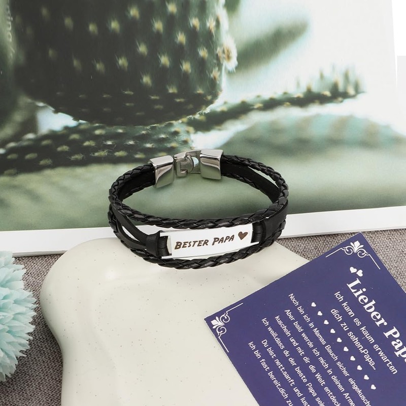Fodfgxf Vatertagsgeschenke Für Papa,Geschenke Papas,Papa Geschenk,Vater Geschenk Geburtstag,Vater Geschenke,Armbänder,Weihnachtsgeschenke