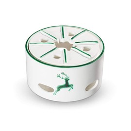 GMUNDNER KERAMIK Teapot Warmer Diameter 14 cm Green Deer Crockery Handmade in Austria