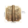 4Pcs Antique Brass Visible Hinges, 2" Furniture Cabinet Drawer Double
