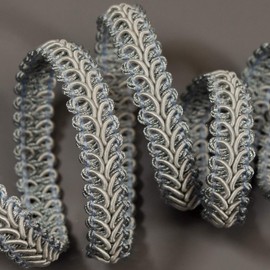 Trims by The Yard Alice Classic Woven Braid Trim, 1/2-Inch Versatile Trim for Sewing, Washable Decorative Trim for Costumes, Home Decor, Upholstery, 20-Yard Cut, Light Blue