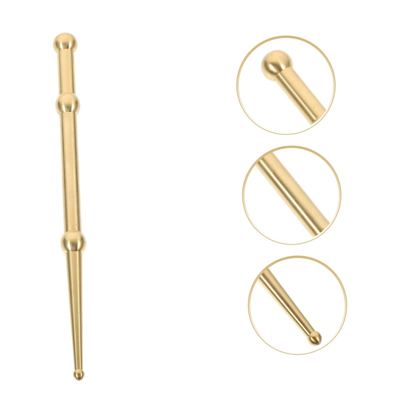 Beavorty Accupressure Point Tool for Foot Reflexology Universal Pen Brass