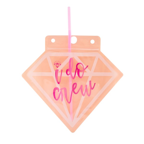 NPW I Do Crew Drink Pouches with Straws - 10