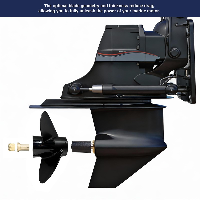 Meruzue High Thrust 10 x 7 Boat Propeller for Mercury