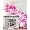 Bezente Pastel Pink Balloons 36 Inch - 8 Pack Large