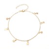 Five pointed star ankle chain, simple ankle chain for women