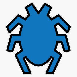 Blue Beetle Bumper Sticker Window Vinyl Decal 5"