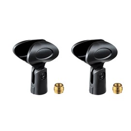 Rannsgeer Microphone Clip Holder (Black-2Pack)