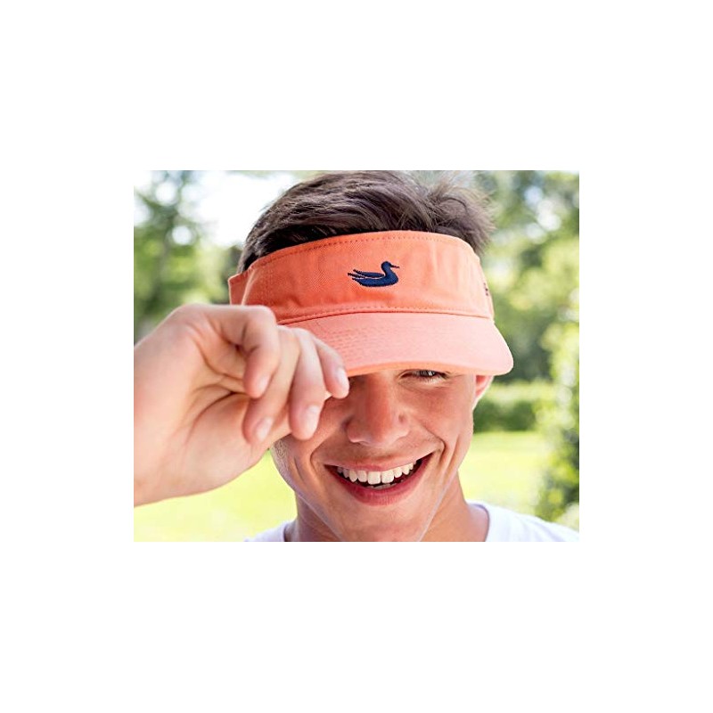 Southern Marsh Visor, Tangerine with Navy, 0