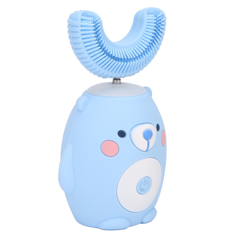Cute Cartoon Bear Pattern U Shaped Automatic Toothbrush Electric Children