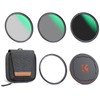 K&F Concept 77mm 5-in-1 Magnetic Lens Filter Kit, Includes CPL+