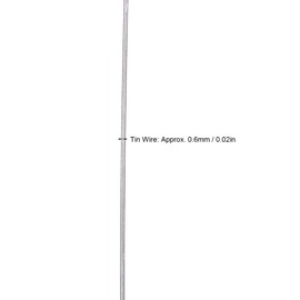 Alambre de estaño 0.6mm Alambre de soldadura de núcleo sólido Contiene fundente Sin limpieza Accesorios de soldadura de soldador para soldadura eléctrica de soldador