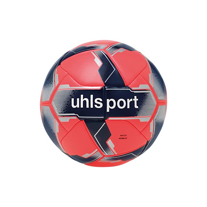 Uhlsport Match Addglue Balls Fluo Red/Navy/Silver 5
