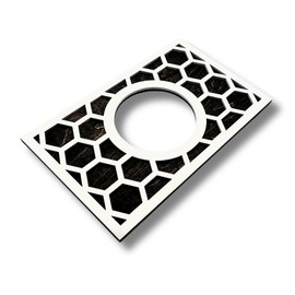 Nest Thermostat Decorative Wall Plate Dark Brown Stain