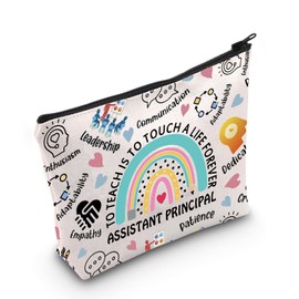 WCGXKO Assistant Principal Gift to Teach is to Touch A Life Forever Zipper Pouch Makeup Bag (B-ToTeachAssiPrin CA)