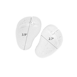 3 Paar klare Schmetterlingsmuster Silikon Zehensandalen Vorfuß-Einlegesohlen Gel-Pads Flip Flops Hausschuhe Kisseneinlagen Griff rutschfest selbstklebend Zehenschutz für Damen und Herren