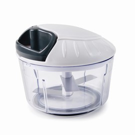 Lacor 60299 Manual Cutter with 3 Blades and Non-Slip Base, White