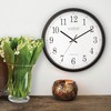La Crosse Technology Wall Clock, Plastic, 14-inch Dia. (WT-3143A) (WT-3143A-INT)