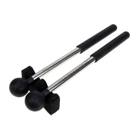 SHOWERORO 1pair Rubber Drumsticks Mallet Holder Lightweight Tongue Drum Mallets for Boys and Girls Design for Beginners Percussion Accessory for Musical