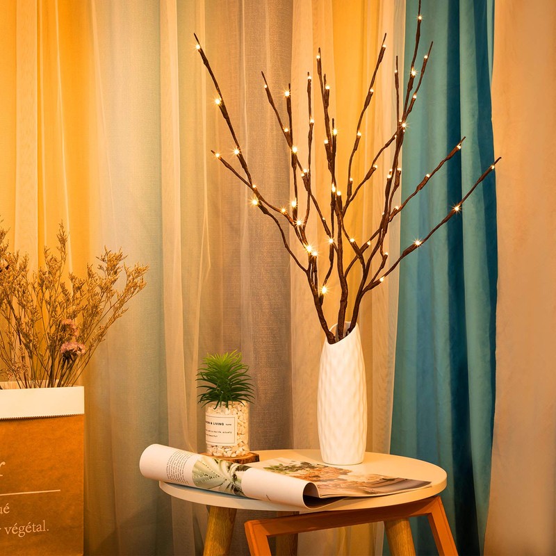 3 Pack Twig Lights, USB Plug in Branches Lights with