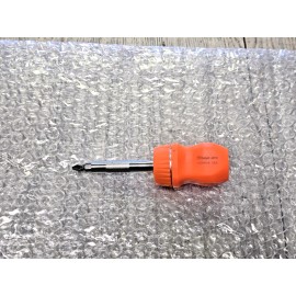 Snap-on Snap On ™ ELECTRIC ORANGE NEW SSDMR1AR ratcheting stubby hard handle screwdriver