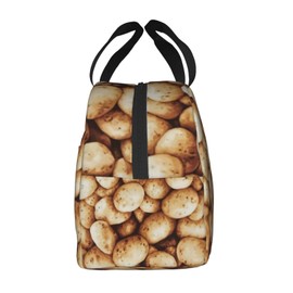 Potato Lunch Bag for Women & Men Adult Insulated Lunch Box, Small Leakproof Cooler Food Lunch Containers Reusable High Capacity Lunch Tote Bags for Work, Travel, Outdoor