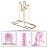 Operitacx Brass Plated Raffle Ticket Dispenser: Drum Ticket Holder Organiser
