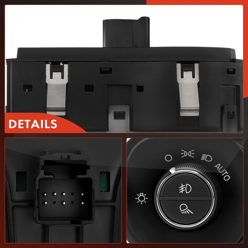 A-Premium Headlight Switch Instrument Panel Headlamp Dimmer Switch Compatible with