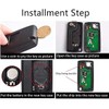 2 Button Key Shell Compatible with Peugeot 107 207 307