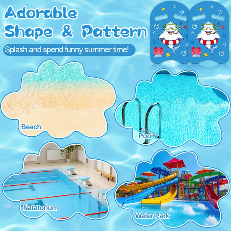 Shark Swim Kickboard Cute Cartoon Swimming Training Kick Board U