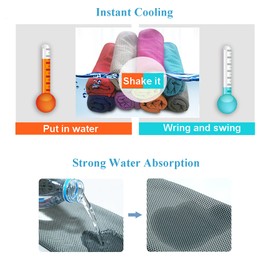 SUZALA Workout Towels for Women Men 4 Pack, Quick Dry Cooling Towel for Yoga Fitness Workout Camping Hot