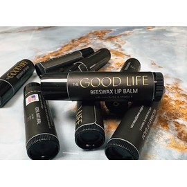 The Good Life Beeswax Lip Balm with Shea Butter and Vitamin E, Natural Moisturizing Formula, Made in USA (1, Naked)