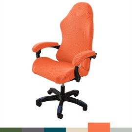 LIFEDX Gaming Chair Cover Gaming Chair Covers 4 Pieces, Gaming Chair Covers with Armrests/Chair Back Cover/Office Chair Cover, Stretchable, Removable, Washable for Computer Chair, Gaming Chair, No