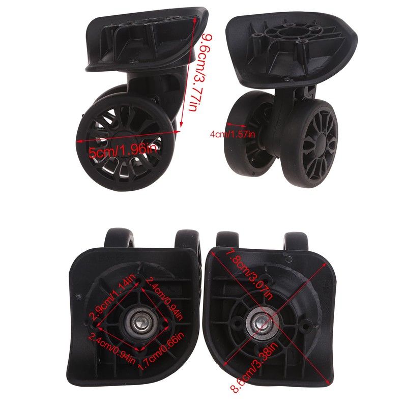 A89 GepäCkräDer Suitcase Double Row Wheels Hardware Repair Kit 360°