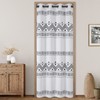 HOMEIDEAS Boho Curtain Privacy Doorway Curtains, Geometric Print Patterned Design