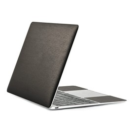 wraplus Skin Seal Compatible with MacBook Pro 14" M3 M2 M1 2023 2021 [Black Brushed Metal] Cover Case Eco Packaging Version