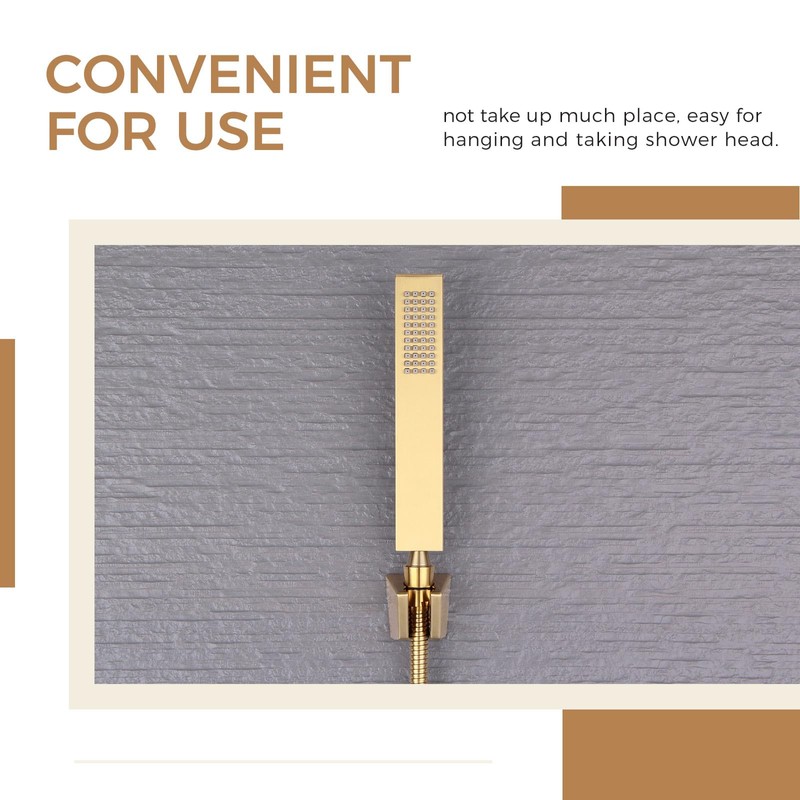 Hand Held Shower Bracket with Two Slot, Aomasi Handheld Shower