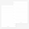 Mini Happy Planner Lined Planner Insert Agenda Refill for 7-Discs
