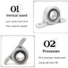 4 Pcs Pillow Block Bearing 15mm Flange Bore Bearing Pillow