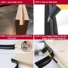 25 Ft Black 3/4" Plastic Center Barb Tee Moulding,Flexible Rubber