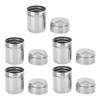 5PCS Seasoning Bottle Stainless Steel Spice Shaker with Rotating Cover