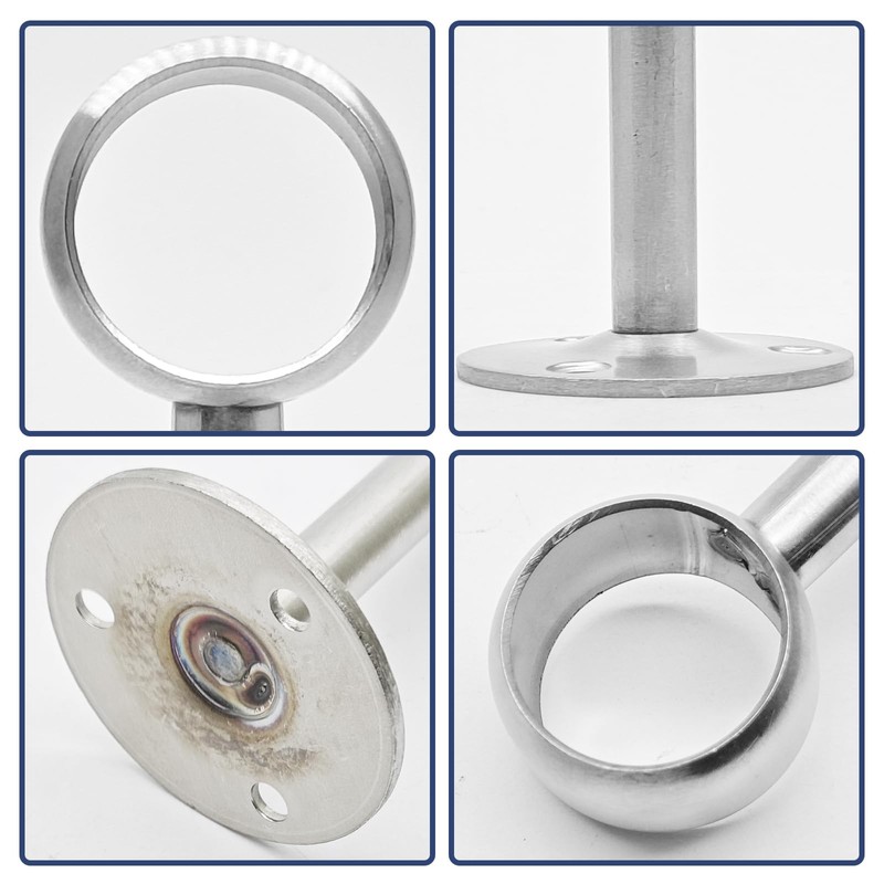 25mm/ 1Inch Dia. 304 Stainless Steel Ceiling-Mount Curtain Rod Bracket