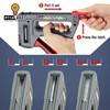 WORKPRO Staple Gun, 6-in-1, Manual Brad Nailer with 4000 Counts