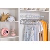 Quality Hangers Clothes Set 50 Pack - Non-Velvet Plastic for