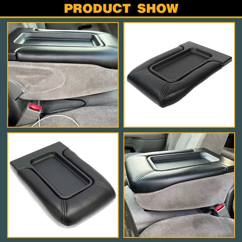 7BLACKSMITHS Center Console Lid Replacement Kit Compatible with Chevy Silverado