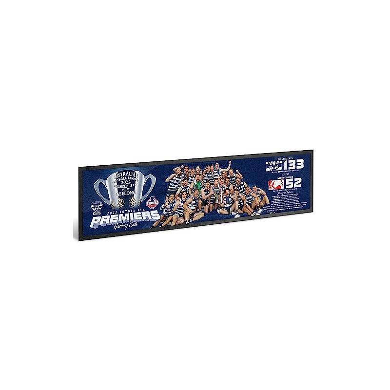 AFL 2022 Premiers Team Photo Bar Runner - Geelong Cats