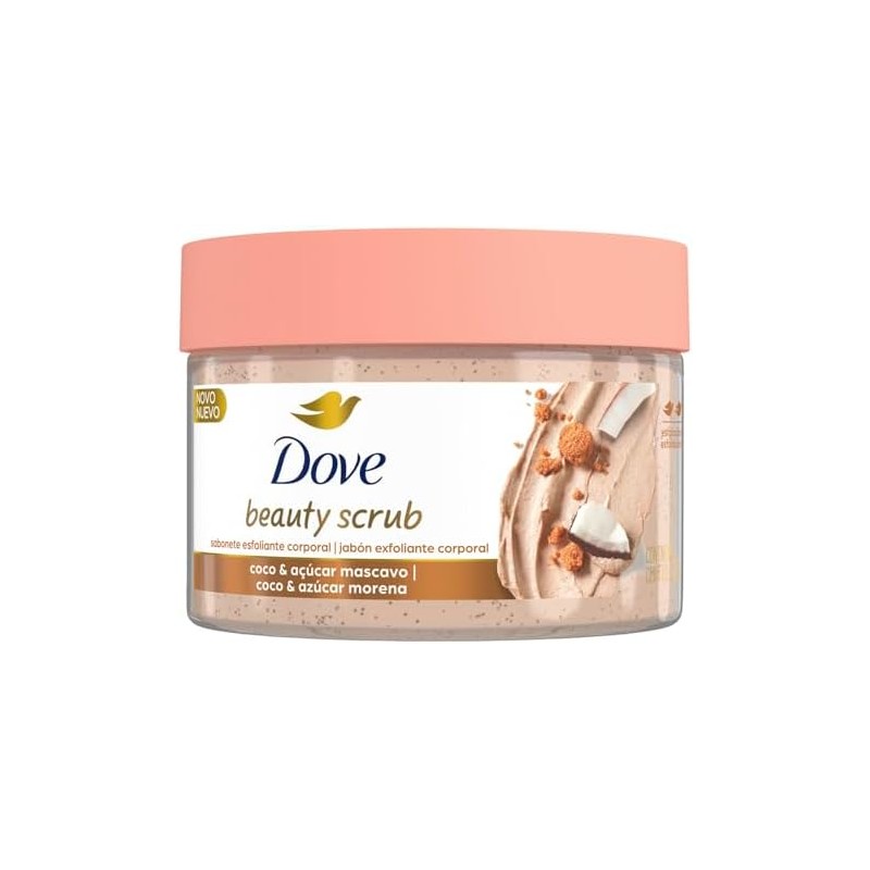 Dove Beauty Scrub Jabón Exfoliante Corporal Coco y Azúcar Morena,