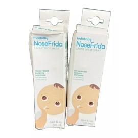 Fridababy NoseFrida All Natural Saline Nasal Snot Spray .68oz ea (2-Pk) Exp 8/28