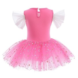 Dressy Daisy Disfraz Princesa Bella Durmiente Ballet Tutu para Niñas, Vestido Maillot de Ballet con Falda Leotardo de Danza Talla 3-4 años (con accesorios)